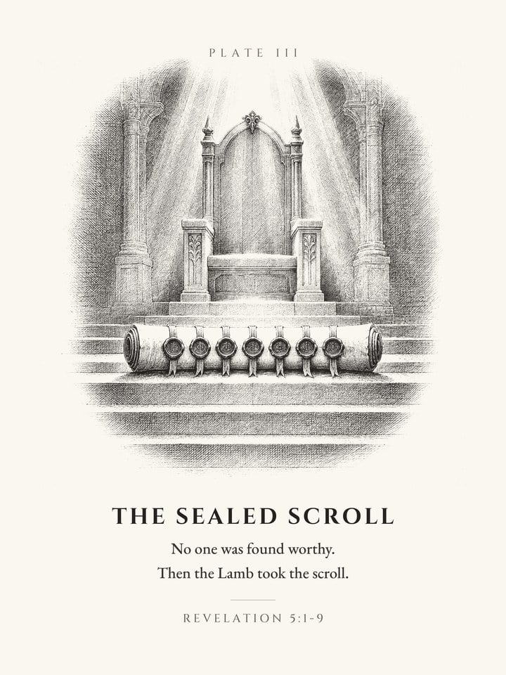 Plate III — The Sealed Scroll